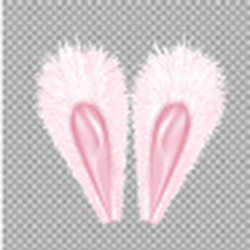 Easter bunny ears mask set Royalty Free Vector Image
