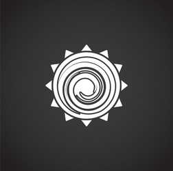 sun related icon on background for graphic and web vector image