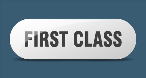 first class button sign key push vector image
