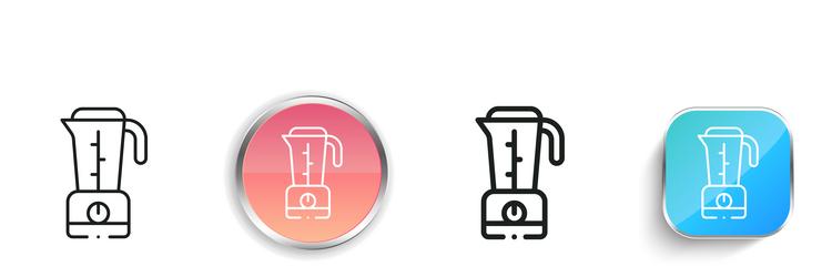 juicer icon thin linear regular and button style vector image
