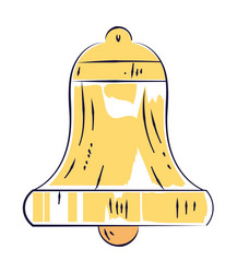 Nautical bell icon vector