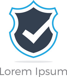 Security guard logo design shield template Vector Image