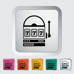 Slot icon vector