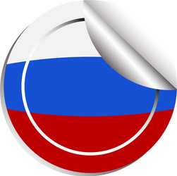 Icon design for flag of russia vector