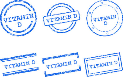 Vitamin d stamps vector