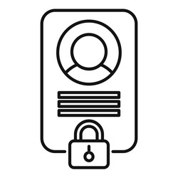 secure login system protecting user data vector image
