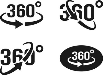 360 view icon graphic design template Royalty Free Vector