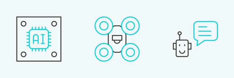 Set line bot processor with microcircuits cpu vector