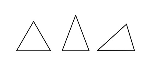 Types triangles based on length side vector