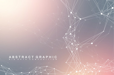 big data complex graphic abstract background vector image
