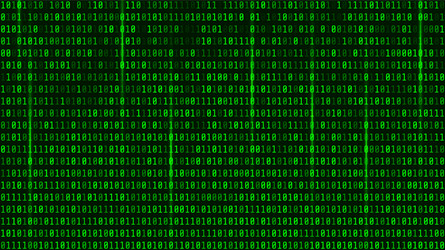 digital binary data and streaming code vector image