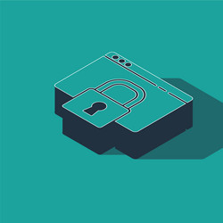 isometric secure your site with https ssl icon vector image