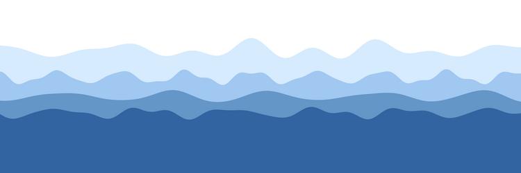 abstract blue wave patterns creating a serene vector image