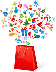 Christmas Festive Elements vector image
