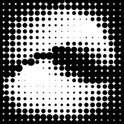 gradient halftone pattern grain texture vector image