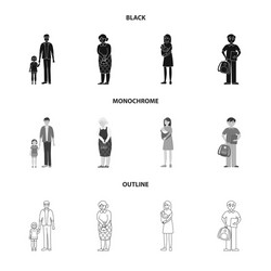 Isolated object of character and avatar logo vector