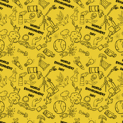 Seamless pattern 1 contour of elements for design vector