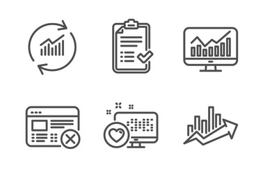 Reject web update data and approved checklist vector