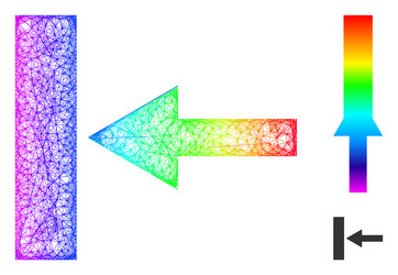 spectral net mesh gradient move left icon vector image