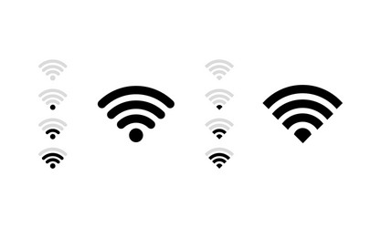 Wireless Signal Icon - Strong WiFi Connection vector