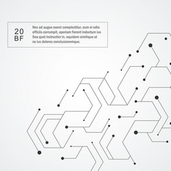 Technology hexagons structure vector