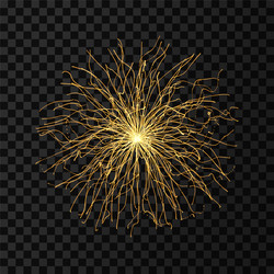 3d abstract sphere array with dynamic particles vector image