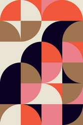 scandinavian artwork pattern design vector image