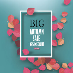 Autumn sale background template layouts vector