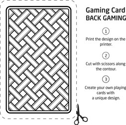 Card back abstract pattern background underside vector