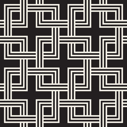 seamless pattern repeating geometric elements vector image