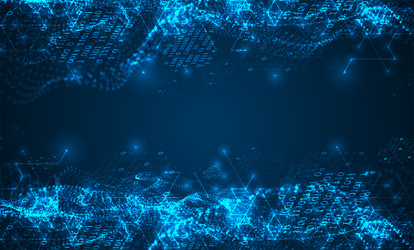 abstract technological background using isometry vector image