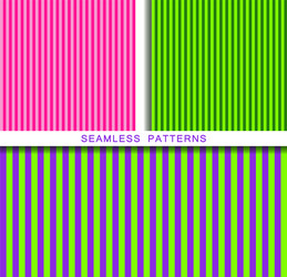 set seamless patterns endless textures vector image