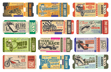 Premium Vector  Race ticket with sport car illustration with