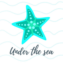 Pink beach starfish Royalty Free Vector Image - VectorStock