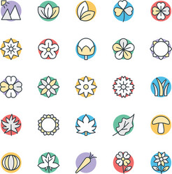 nature cool icons 3 vector