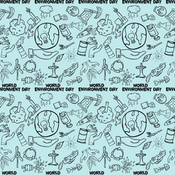 seamless pattern 2 contour of elements for design vector image