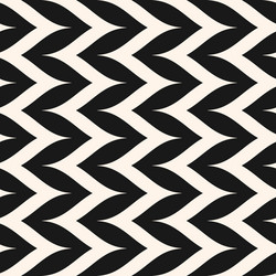 Seamless pattern vertical curly zig zag lines vector