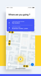 design of the mobile application ui ux gui from vector image