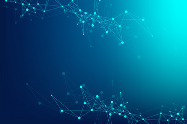 Quantum Data Network vector image