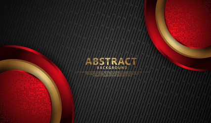 Abstract decoration with circle overlap layer vector