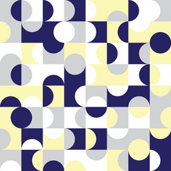 geometric seamless pattern design with circles vector image