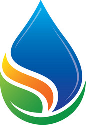 Abstract leaf water ecology logo image Royalty Free Vector
