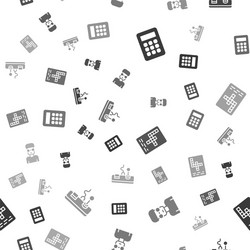 Set calculator nerd geek crossword and gamepad vector