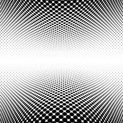 spherical distortion halftone dots element orb vector image