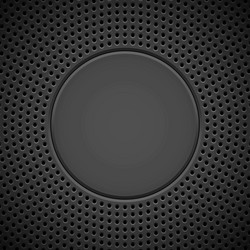 black background with perforated pattern vector image