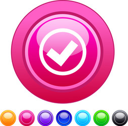 Checkmark Button vector image