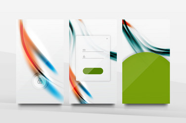 mobile application interface background design vector image