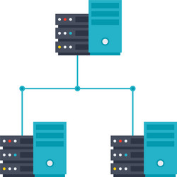 server network icon vector image