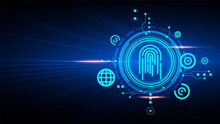 technology background with hi-tech digital data vector image