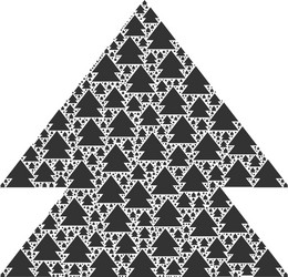 move up recursive collage itself items vector image